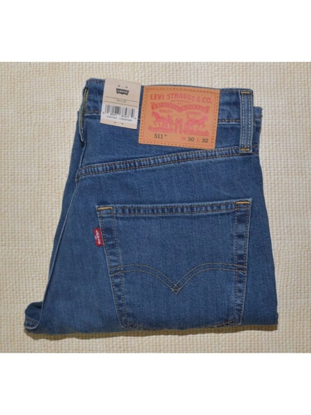 NWT Levi Strauss Men's 511 Slim Stretch Jeans Size 30x32 Classic Blue Levis